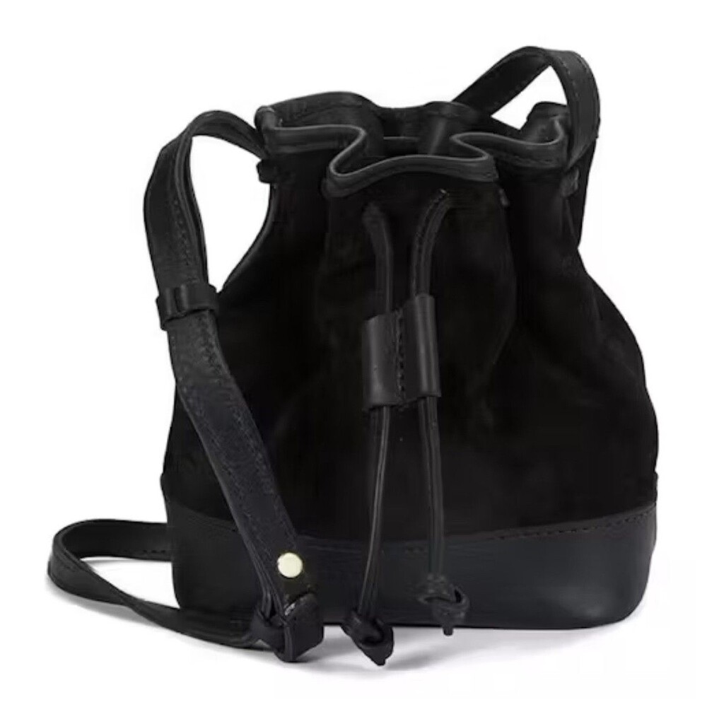 Parker Clay Topa Mini Bucket Bag Womens Black Crossbody Leather